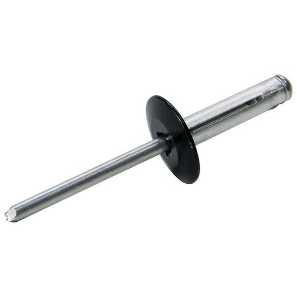 Allstar Performance Allstar Performance ALL18063 Large Head Tri-Fold Rivet; Black Flange - Aluminum Mandrel - Pack of 250 ALL18063 - main